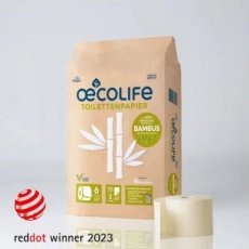 Oecolife - Milieuvriendelijk toiletpapier - BAMBOE - 6 rollen